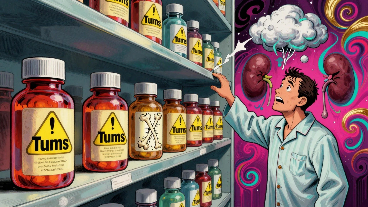 Antacids and Kidney Disease: What You Need to Know About Phosphate Binders and Risks