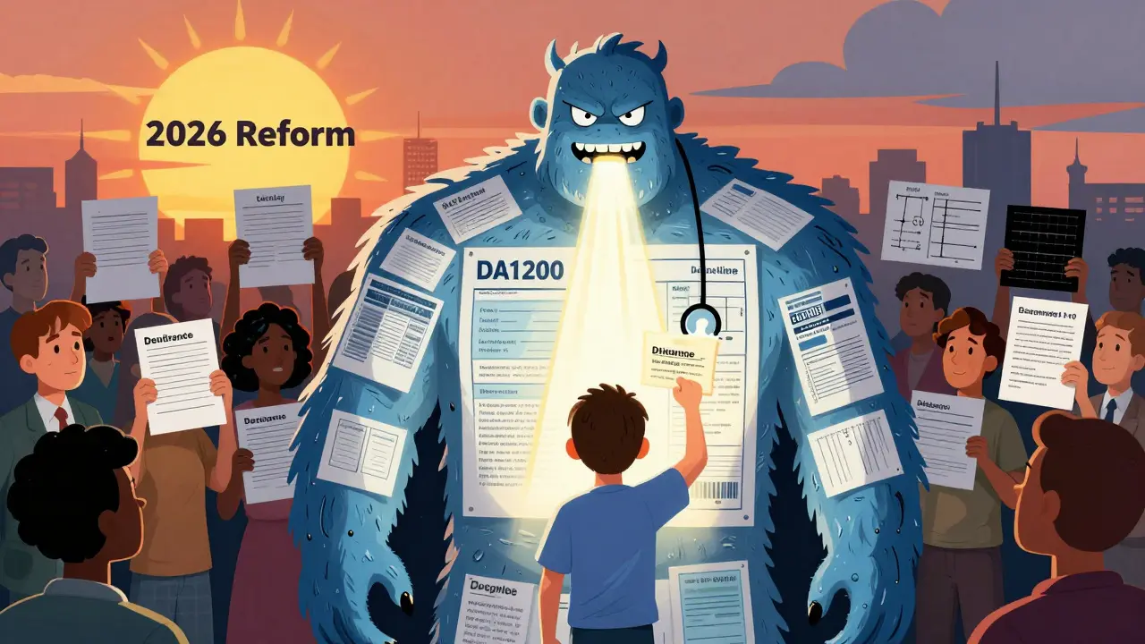 A patient defeating an insurance monster with a doctor's letter while others hold medical evidence.